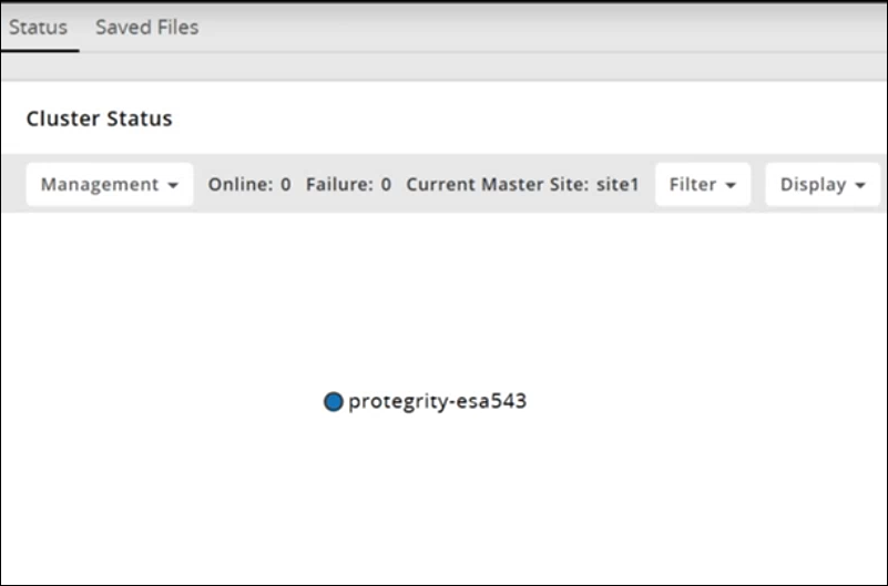 Cluster screen