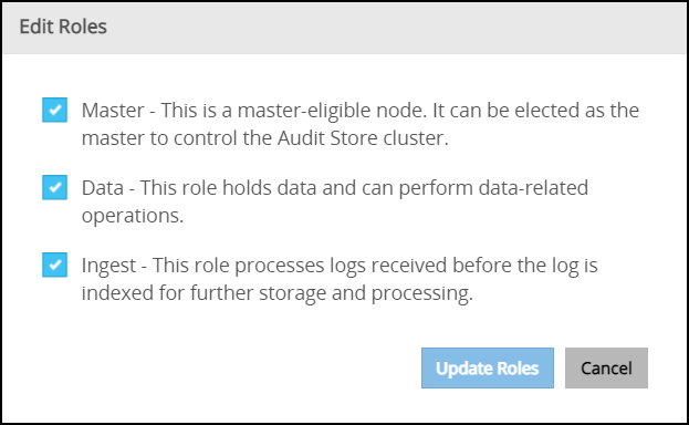 Edit Roles Screen