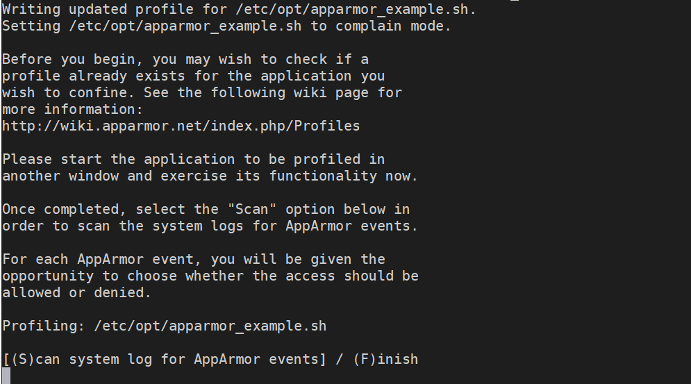 Loading AppArmor