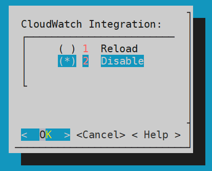Disable CloudWatch