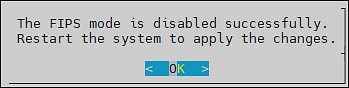 Alert to restart the system