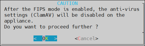 Caution message