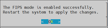 Alert to restart the system