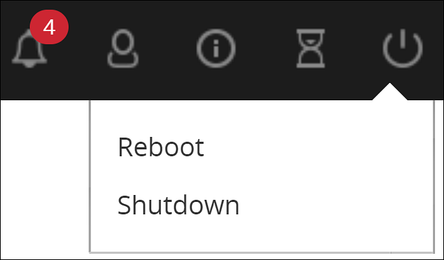Log out option from the appliance