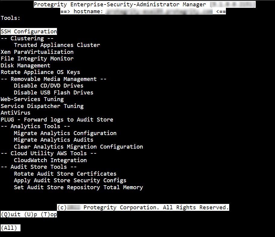 Tools Menu