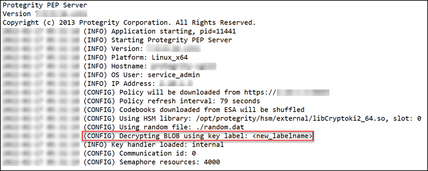 PepServerLog with New Key