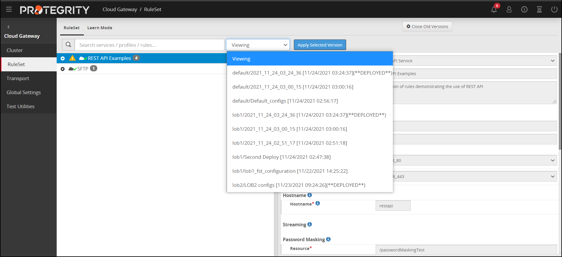Ruleset Versioning