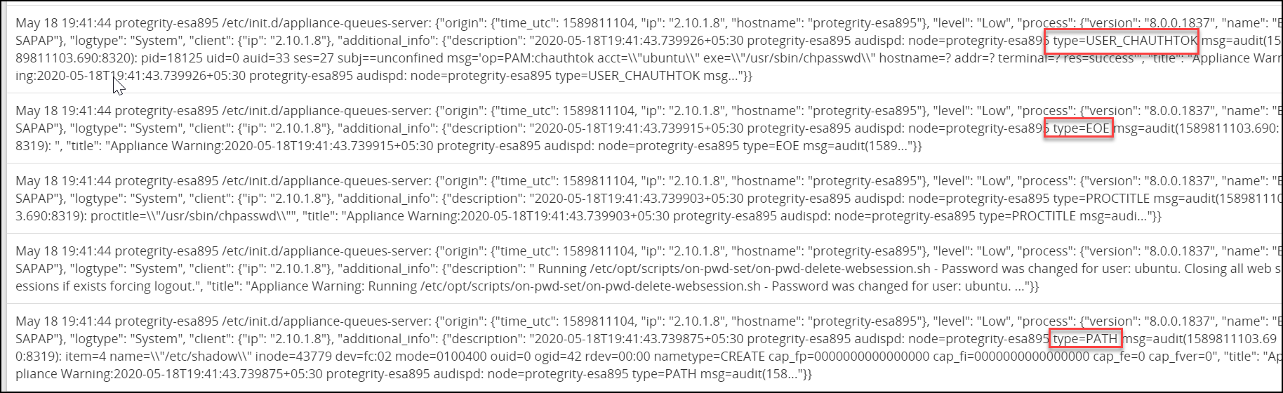 Audit Logs with Auditing Service