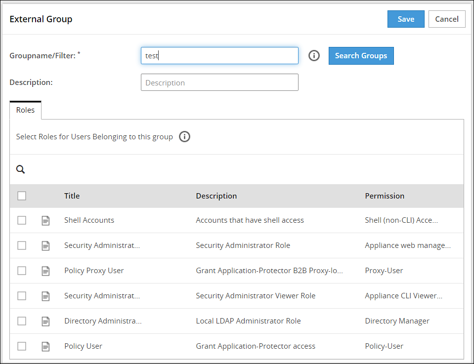 Creating an External Group