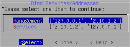 Bind Service/Addresses