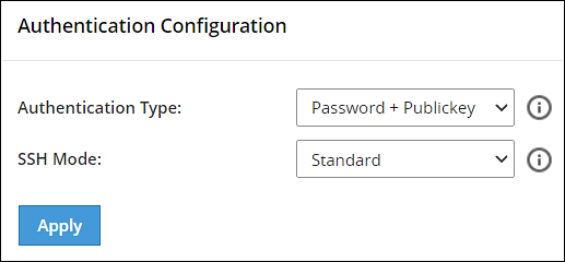 Authentication Configuration