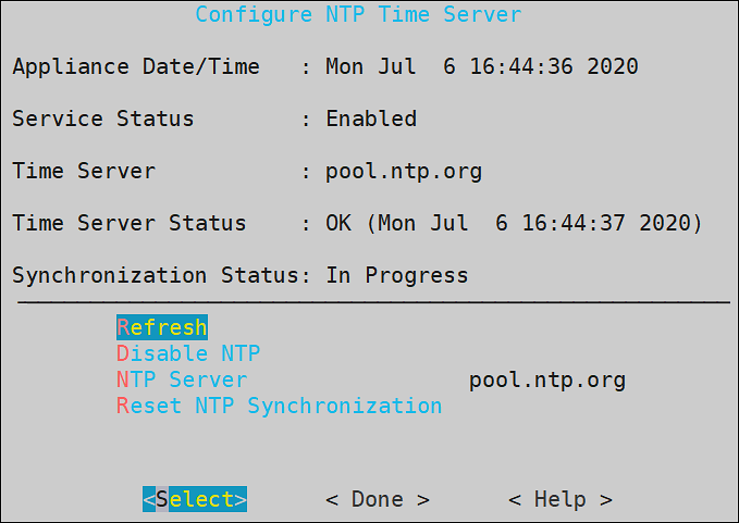 Configure NTP Time Server