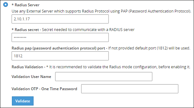 Radius Server