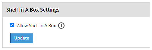 Shell In A Box settings