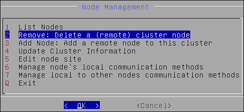 Remove an Existing Cluster Node