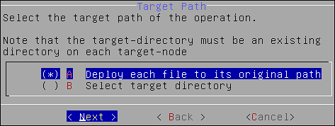 Target Path Screen