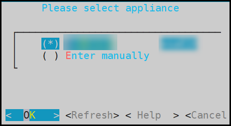 ESA selection screen