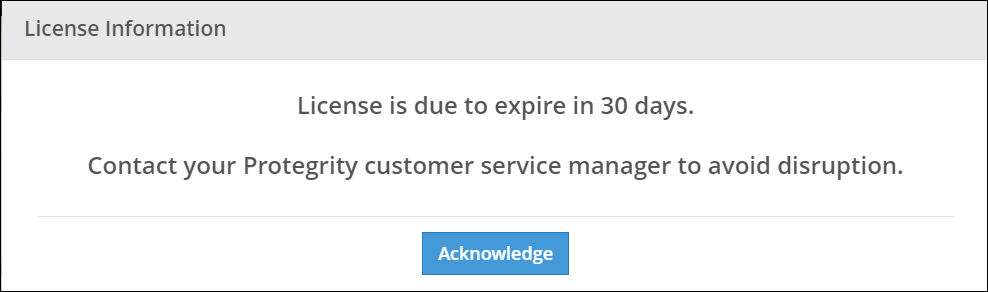 License Information Dialog Box