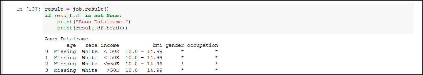 SDK Retrieve Job Status