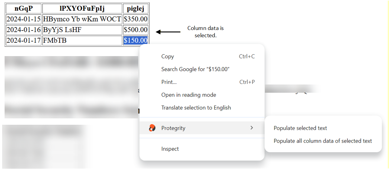 Select Protegrity Browser Protector Extension