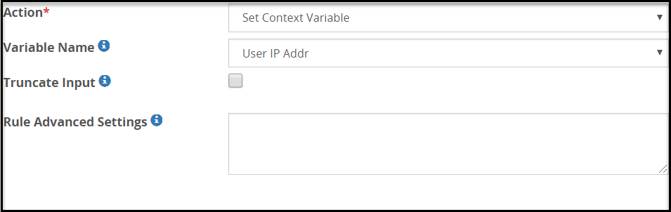 User IP Addr Variable Name type