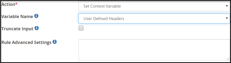 User Defined Headers