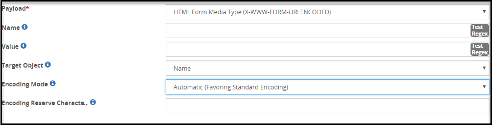 HTML Form Media Type payload
