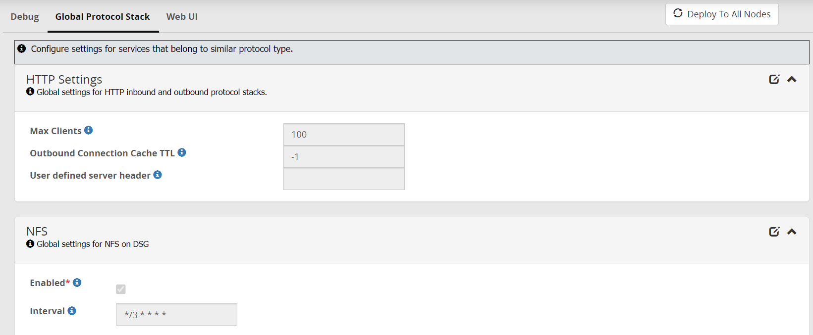 Global Protocol Stack