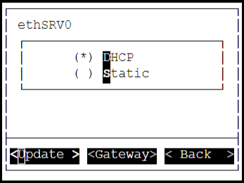 Updating network settings