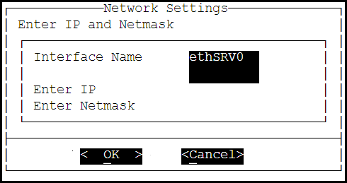 Network Settings screen