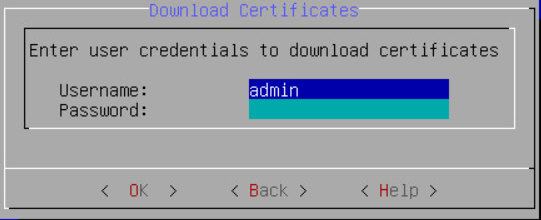Download Certificates dialog