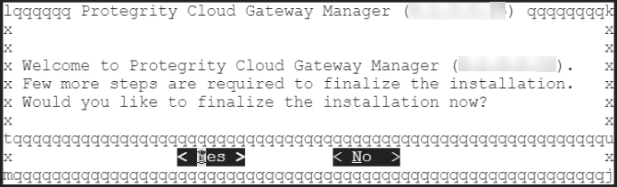 Finalize the Installation