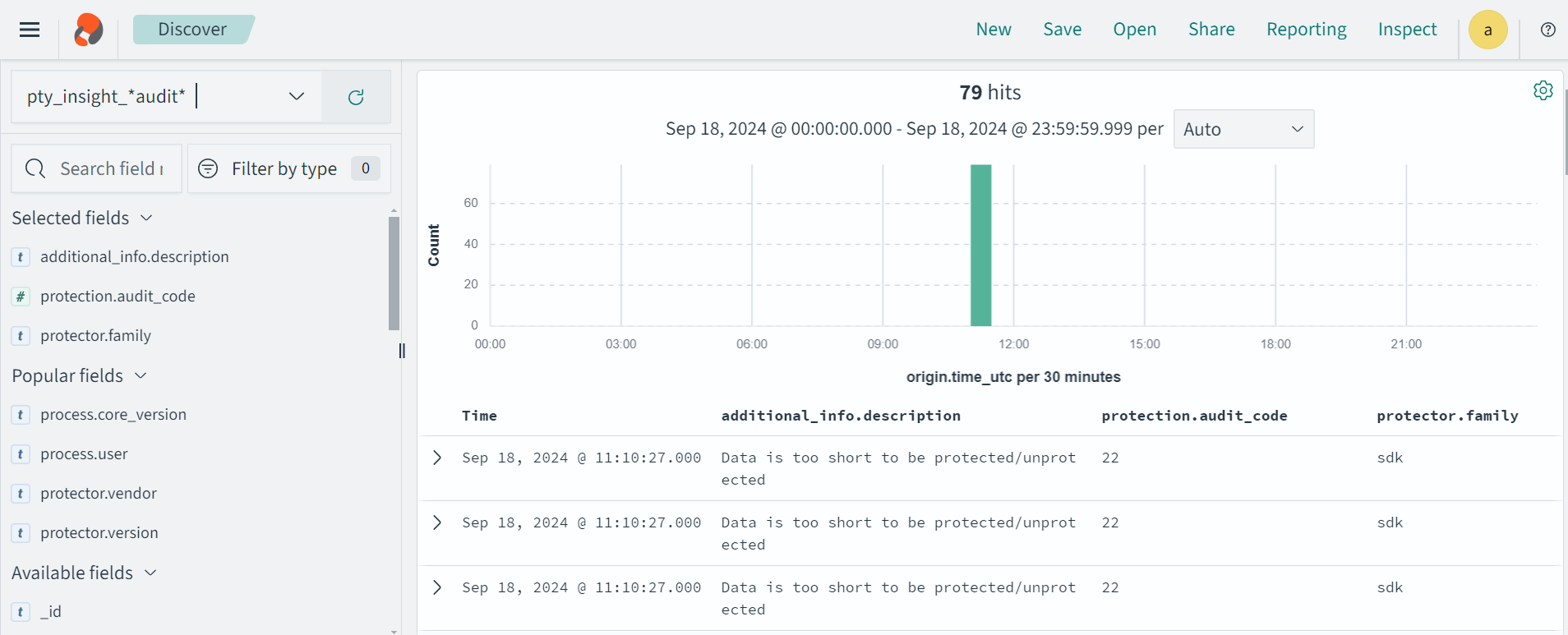 Sample log for AP return codes
